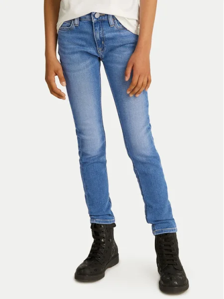 Calvin Klein Jeans Blugi Skinny Fit albastru