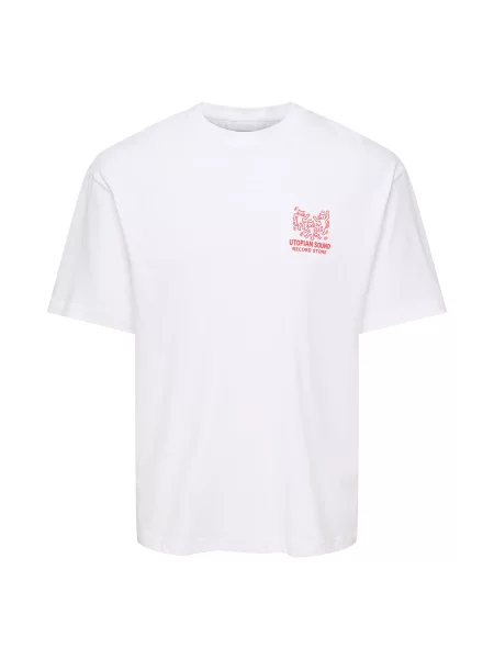 Only & Sons Tricou ONSFRED roșu alb
