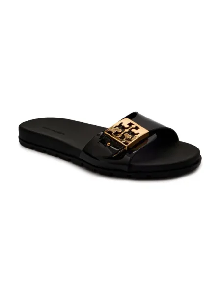 TORY BURCH Papucs bőr hozzáadásával fekete