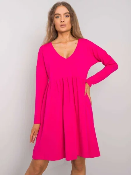 Obleka obleka Fashionhunters fuksija