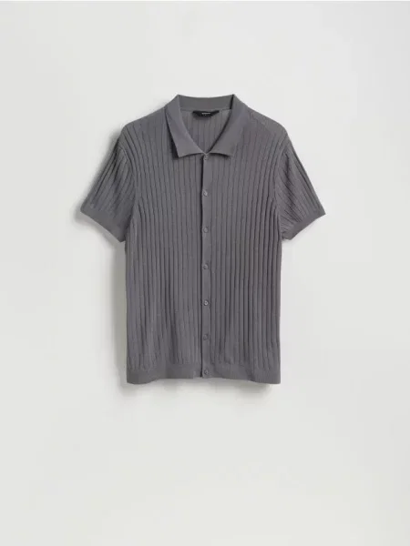 Reserved Pulover cu gri-închis gri