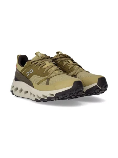 Lniane sneakersy On trekkingowe zielone