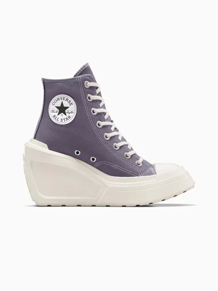 Високи кецове Converse Chuck 70 De Luxe Wedge Platform лилаво виолетово