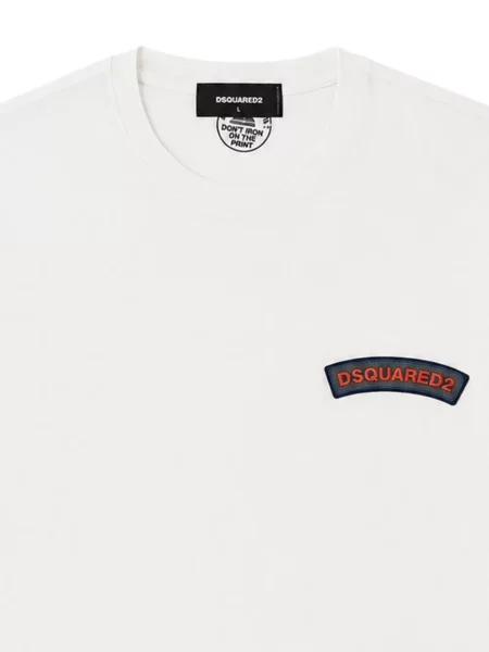 Tricou Dsquared2 cu autograf alb