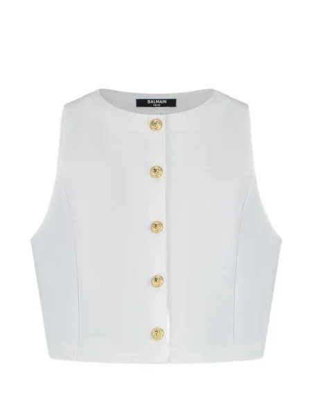 Top dziecięcy Balmain biały