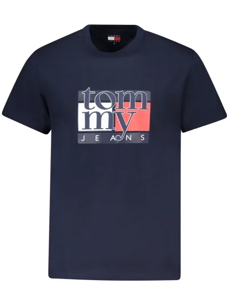Тениска Tommy Jeans с принт тъмносиньо