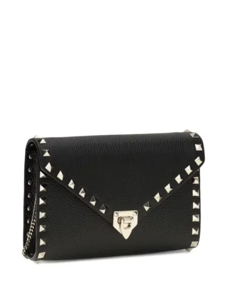 Colier Valentino Garavani din piele mini negru
