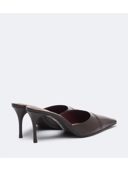 Papuci tip mules Magda Butrym din piele maro
