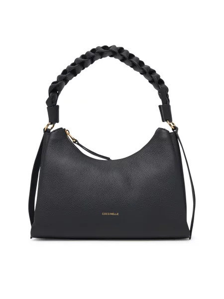 Τσάντα Coccinelle Boheme Grana Double E1 13 03 01 μαύρο