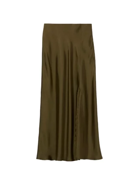 Fustă Claudie Pierlot din dantelă verde