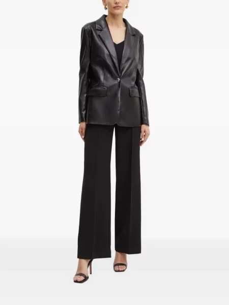 Top Morgan tricotate cu bretele negru