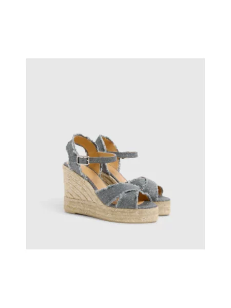 Lniane espadryle Castaner szare