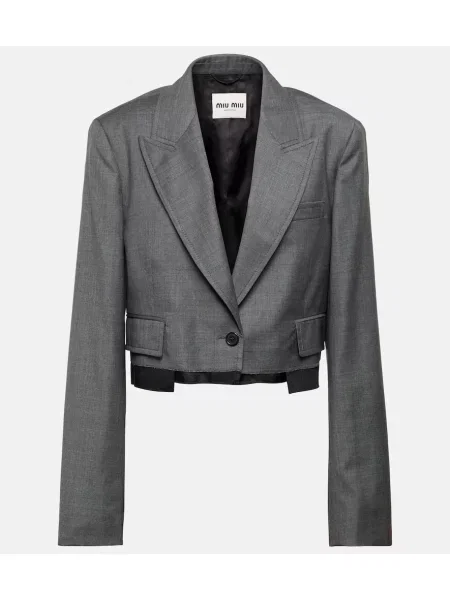 Cropp sacou Miu Miu de lână gri