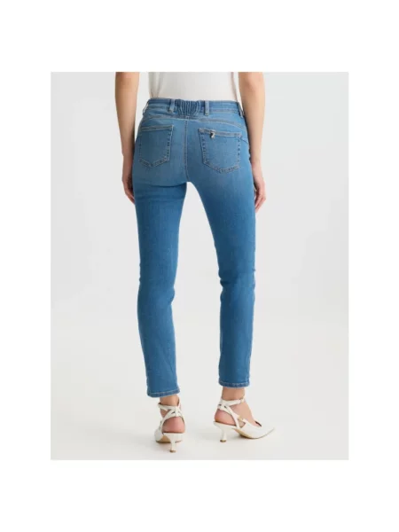 Skinny jeansy skinny Liu Jo niebieskie
