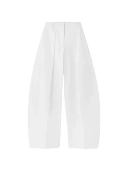 Pantaloni Jacquemus plisate alb