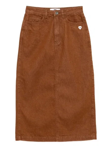 Fustă din denim Chocoolate maro