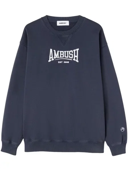 Mikina AMBUSH Graphic Crewneck Insignia s aplikací modrá