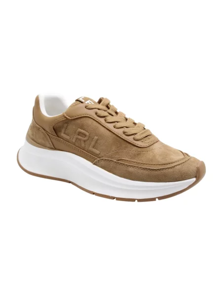 Sneakersy Polo Ralph Lauren brązowe