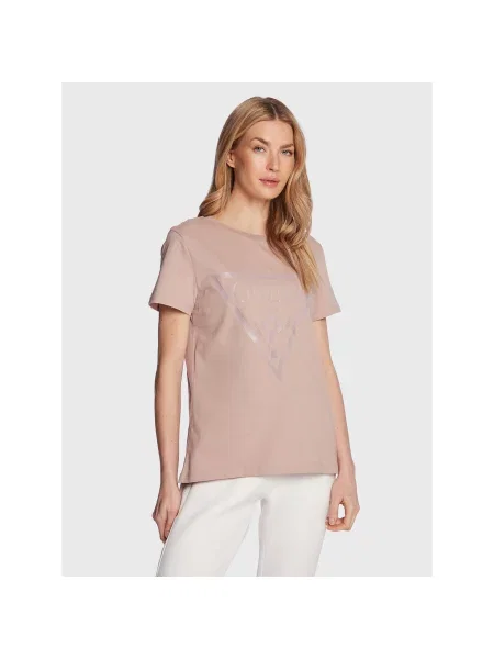 Guess T-shirt Adele Regular Fit ružičasta