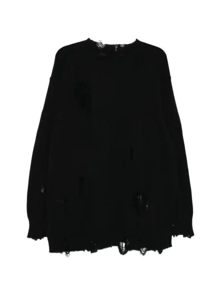 Svetr Yohji Yamamoto s oděrkami černý