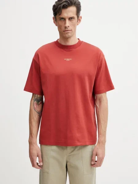 Drôle de Monsieur T-shirt Le T-shirt Slogan Classique czerwona