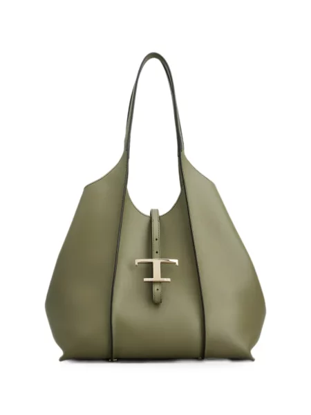 Geantă shopper Tod's din piele verde