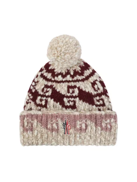 Czapka Moncler beżowa