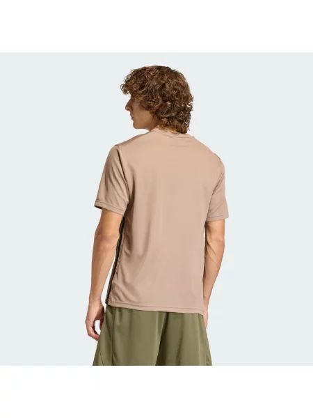 Pruhované tělocvična tričko Adidas černé