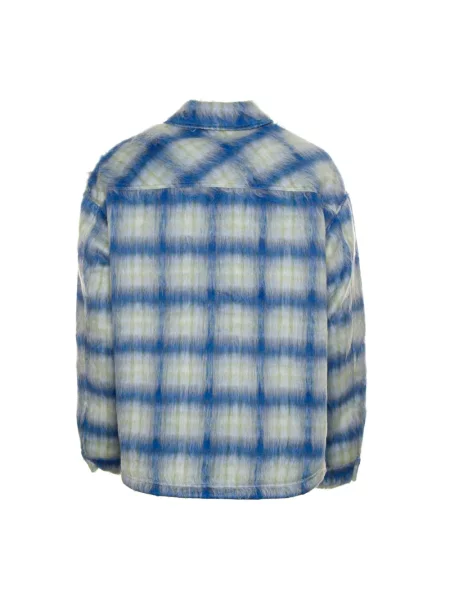 Represent kurtka koszulowa Textured Overshirt przejściowa oversize niebieski