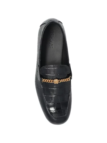 Pantofi loafer Versace din piele negru