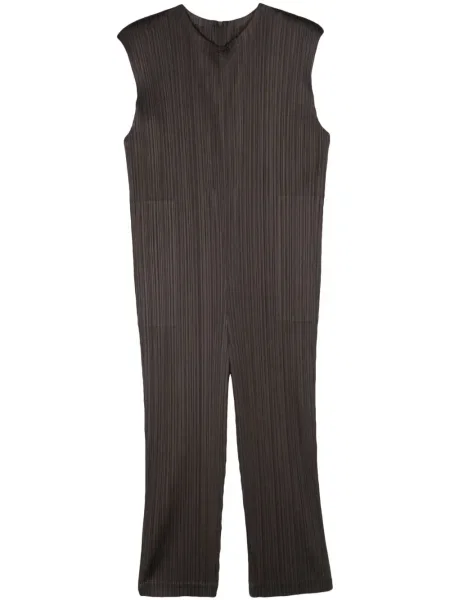 Salopetă Pleats Please Issey Miyake fără mâneci gri