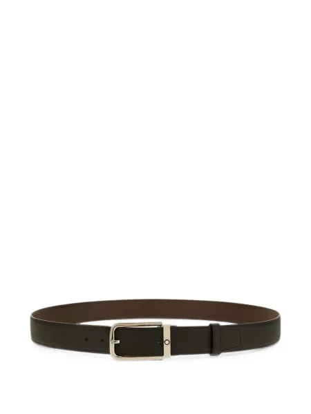 Cu centură reversibil curea Montblanc din piele negru