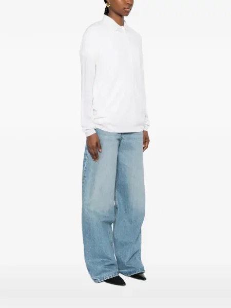 Koszulka polo The Frankie Shop biała