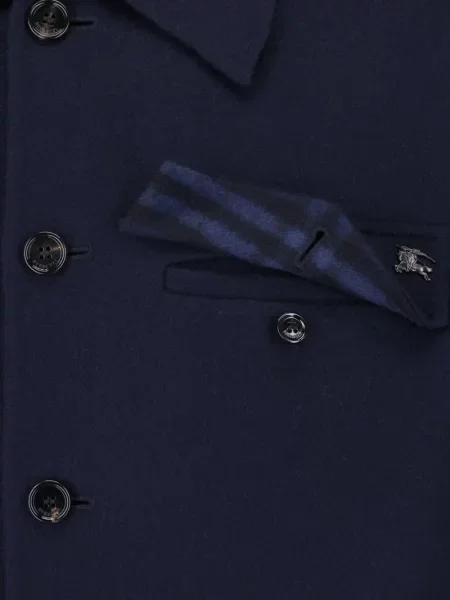 Cămașă Burberry de lână albastru