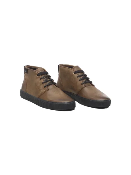 Pantofi Sanjo din piele maro