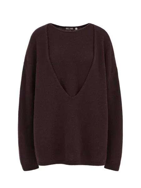 WE Fashion Pulover mov vânătă