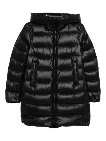 Palton Moncler cu glugă negru