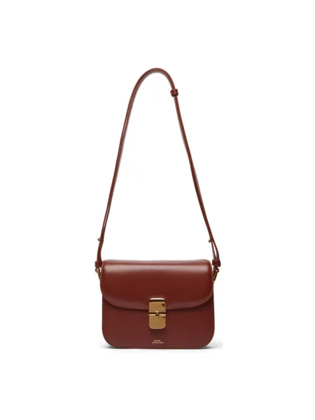 Torebka A.p.c. klasyczna brązowa