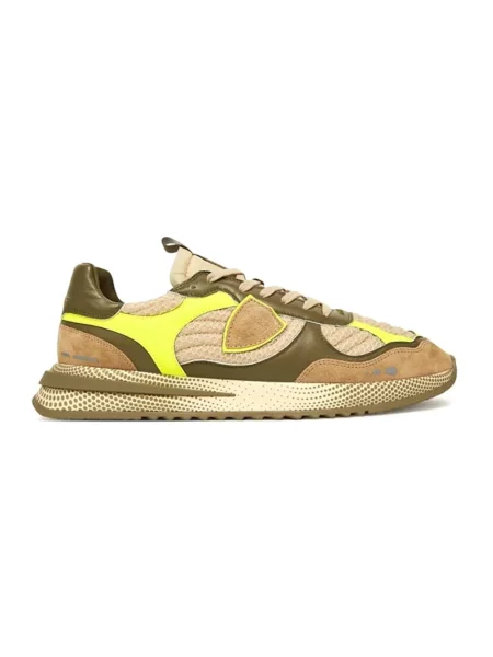 Sneakersy Philippe Model skórzane do biegania beżowe