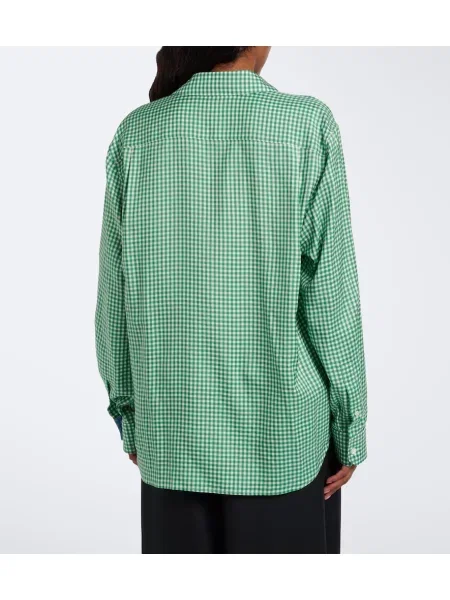 Cămașă Loewe de mătase verde