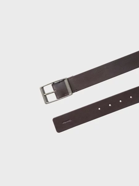 Шкіряний повсякденний ремінь Calvin Klein коричневий