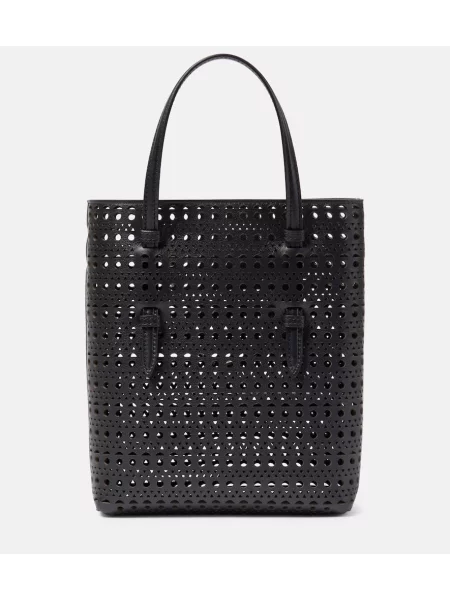 Geanta de piele Alaïa din piele negru