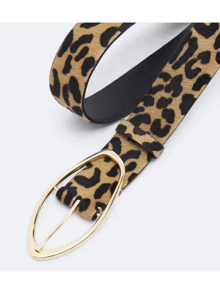 Curea Amanu cu imagine cu model leopard maro