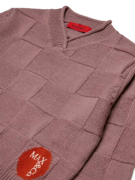 Sweter dziecięcy Max&co. różowy