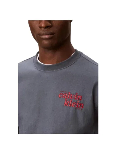 Geacă de blugi Calvin Klein Jeans gri