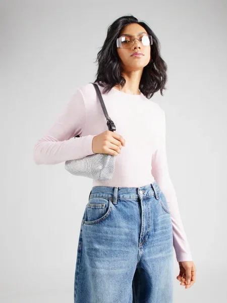 Soft Rebels Tricou Roman pastel roz