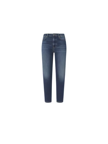 Skinny jeansy skinny Pinko niebieskie