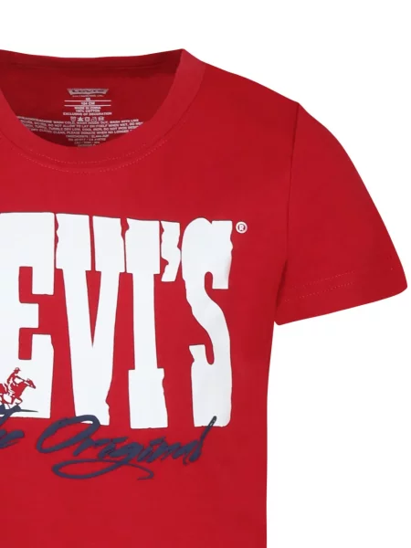 Koszulka dziecięca Levi's czerwona