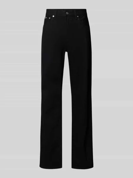 Jeansy o kroju regular fit z 5 kieszeni Calvin Klein Jeans czarne