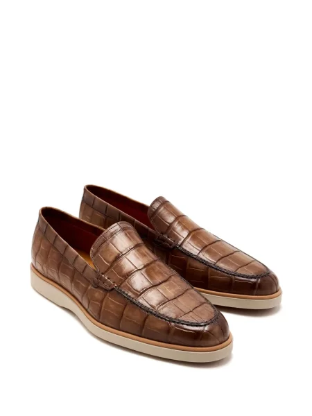 Pantofi loafer Magnanni din piele maro